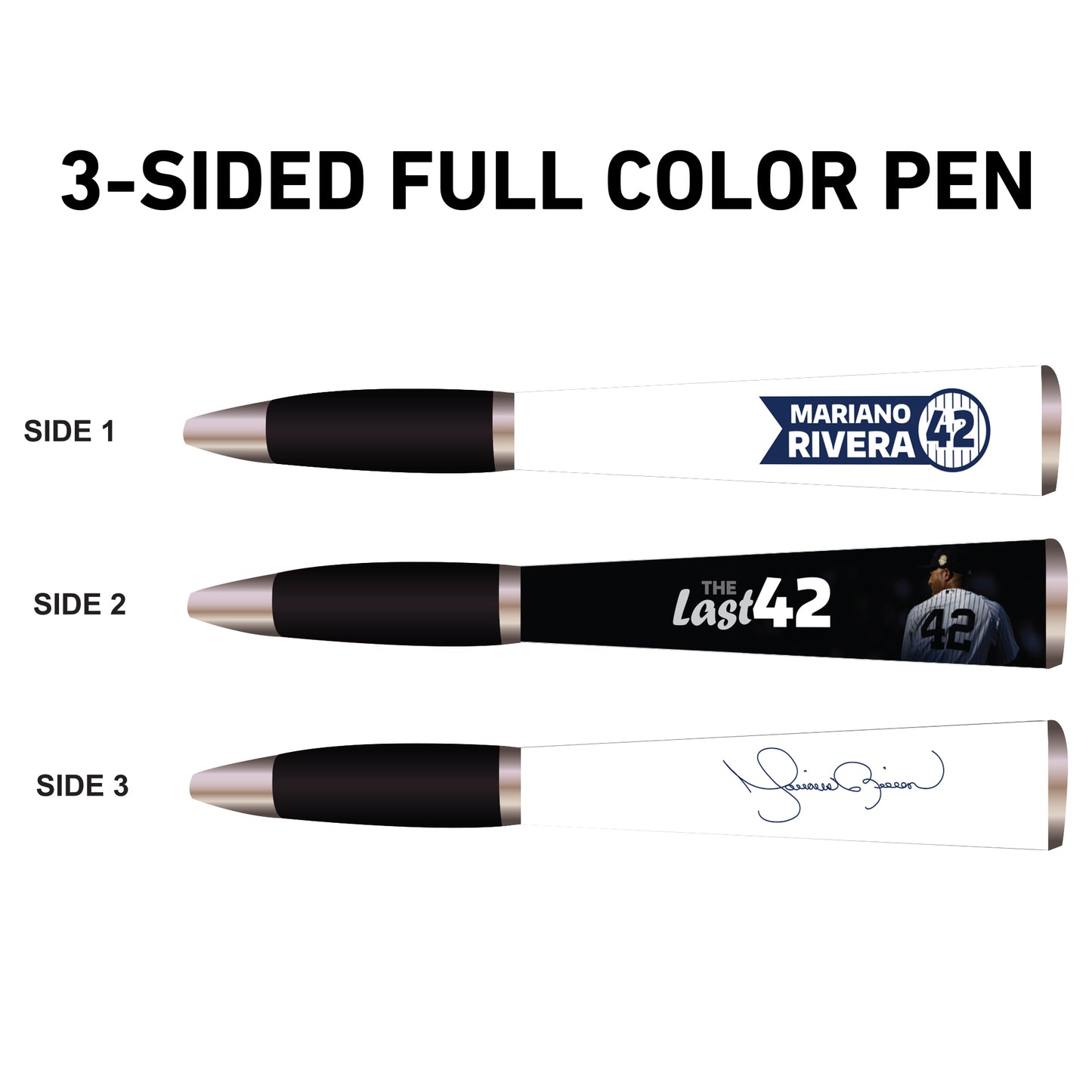 Mariano Rivera 3-Sided Ballpoint Pen - The Last 42