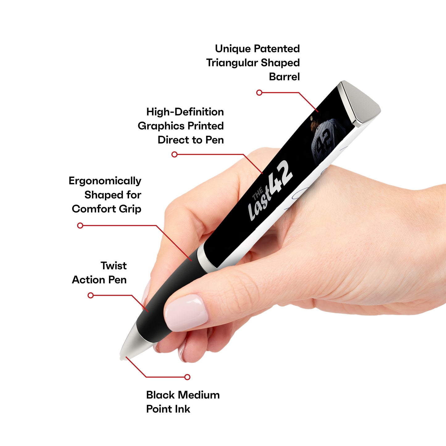 Mariano Rivera 3-Sided Ballpoint Pen - The Last 42