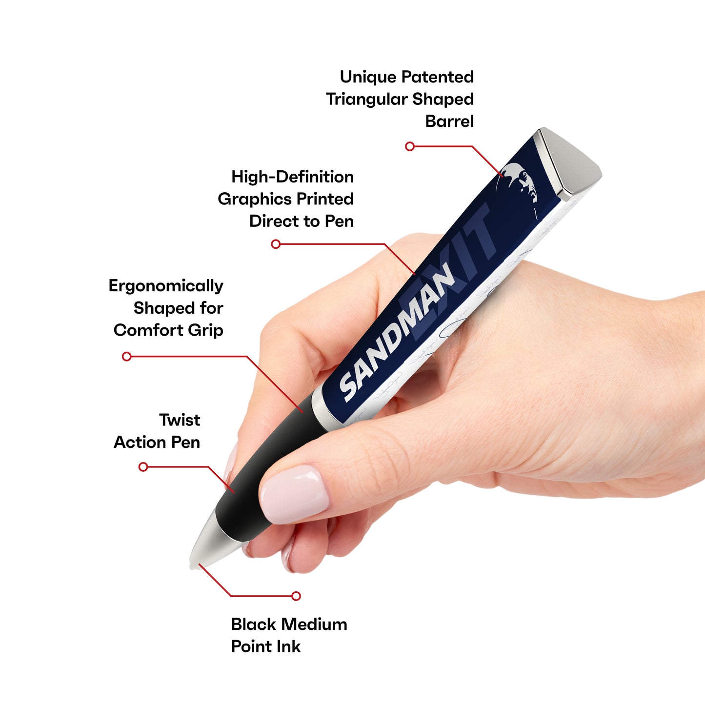 Mariano Rivera 3-Sided Ballpoint Pen - Sandman
