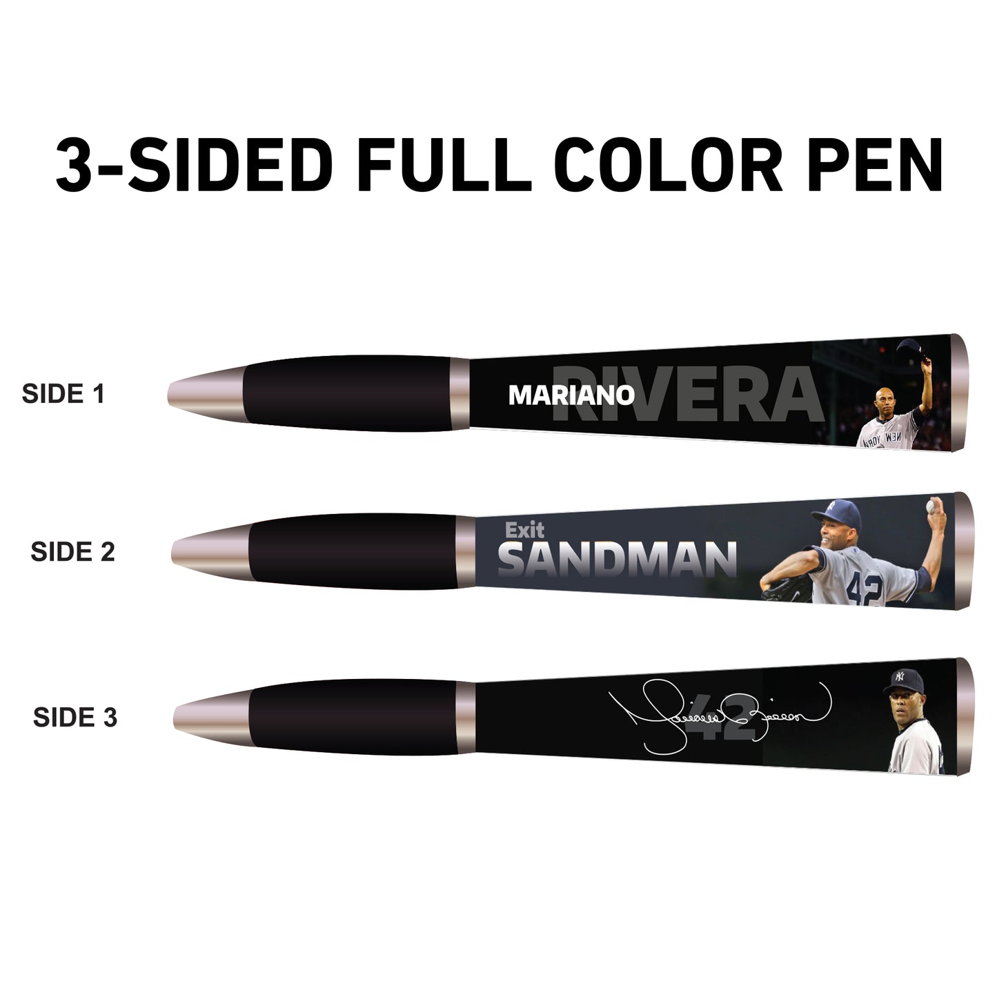 Mariano Rivera 3-Sided Ballpoint Pen - Exit Sandman