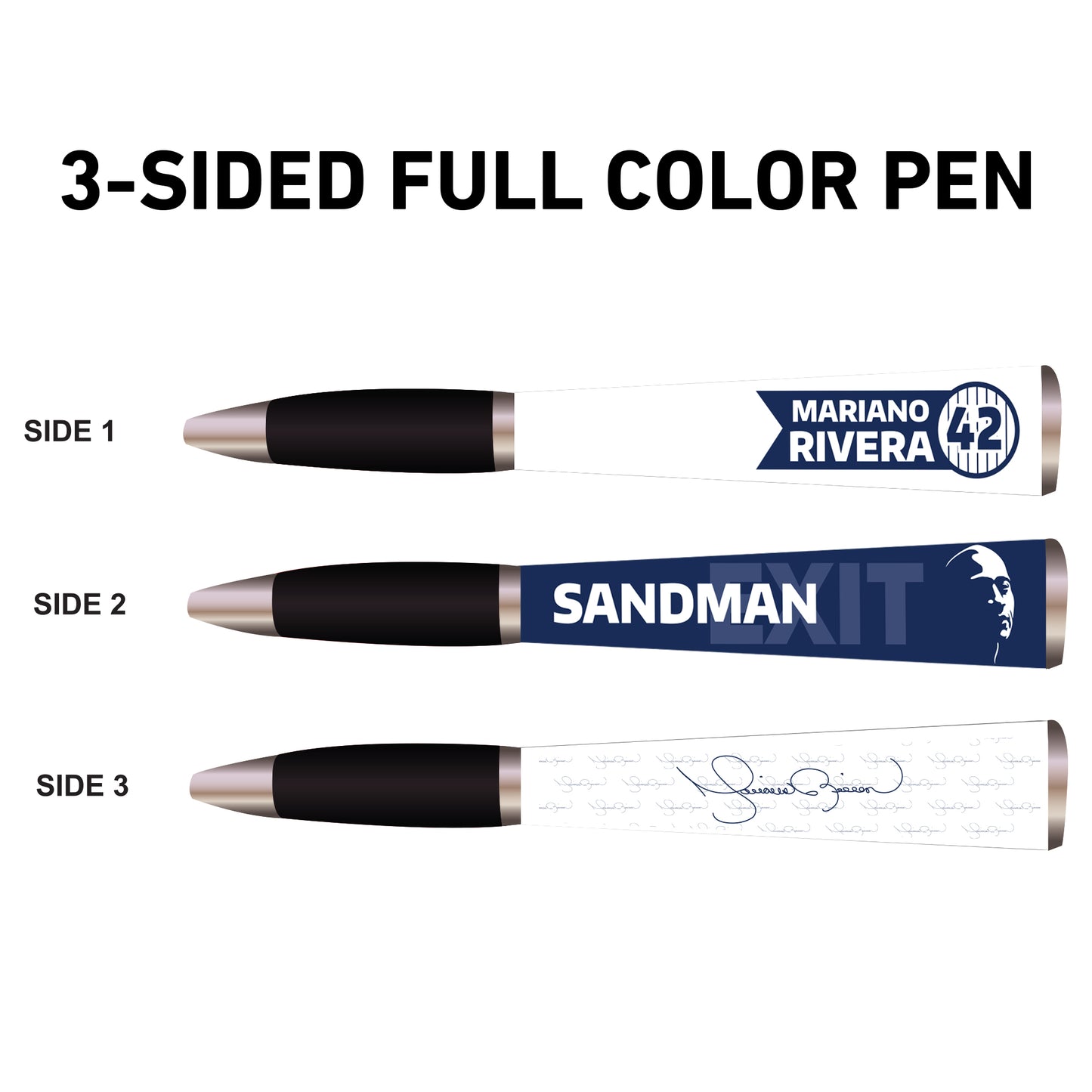 Mariano Rivera 3-Sided Ballpoint Pen - Sandman