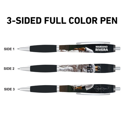 Mariano Rivera 3-Sided Ballpoint Pen with Clip - Signature