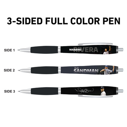 Mariano Rivera 3-Sided Ballpoint Pen with Clip - Exit Sandman